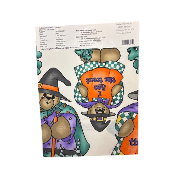 Daisy Kingdom No-Sew Fabric Appliqué Kit #6243 I Am the Treat NIP Halloween - Picture 2 of 2